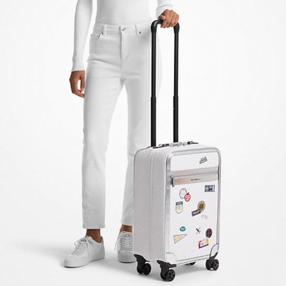 Michael Kors Small Embellished Signature Logo Suitcase NWT - Picture 2 of 4